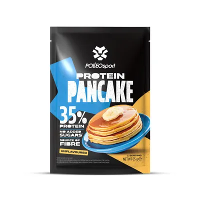 Image de Polleo Sport Protein Pancake Mix, 65 g - Goût neutre