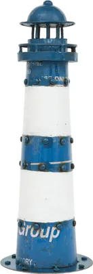 A decorative lighthouse.