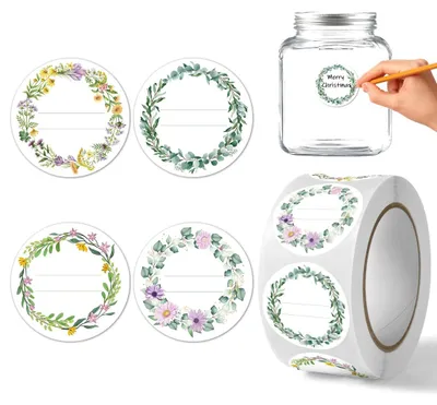 Produktbild von Runde, selbstklebende Etiketten – 500 Stück – 5 cm – Zum Beschriften und für Geschenke