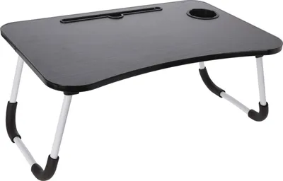 Produktbild von Betttablett mit Schublade Getränkehalter Klappbar 60 x 40 cm Laptop Tablett Betttisch Tablettisch Bett Sofa Tisch