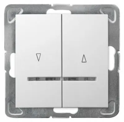 Produktbild von Ospel ŁP-7YBS/m/00, Weiß, IP20, 250 V, 10 A, 71 mm, 40 mm