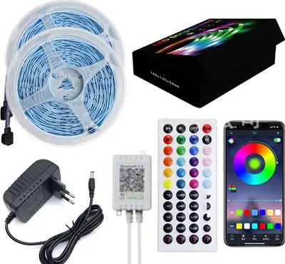 Image de INF Kit de bandes lumineuses LED 10M avec contrôle d'application Bluetooth