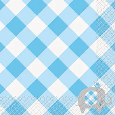 Produktbild von Baby Shower Elefant Junge 16 Servietten