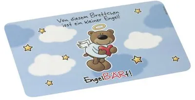 Produktbild von TESTRUT Essbrettchen EngelBÄRt, 23,5x14,5 cm Melamin-Schichtplatte