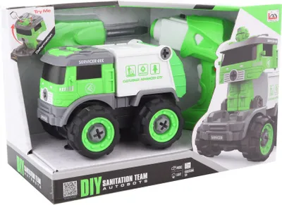 Obrázok produktu pre Skrutkovacie smetiarske auto s diaľkovým ovládaním