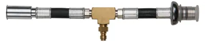 Zdjęcie produktu dla KS TOOLS Wąż przyłączeniowy manometru z przyłączem węża 1/4" do uniwersalnego zastosowania z przyłączami węża wysokociśnieniowego 3/8" i 5/16" - 150.2364