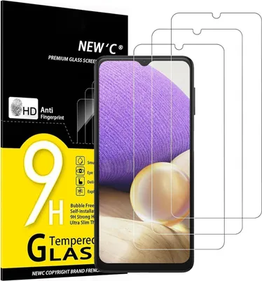 Produktbild von Panzer Schutzglas Samsung Galaxy A32 5G 3er Set 9H Härte Ultra-klar