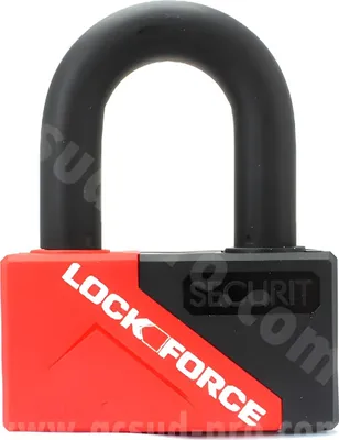 Produktbild von Diebstahlsicherung LOCKFORCE Bügelschloss 55x43mm Ø 16,5mm inkl. 3 Schlüsseln