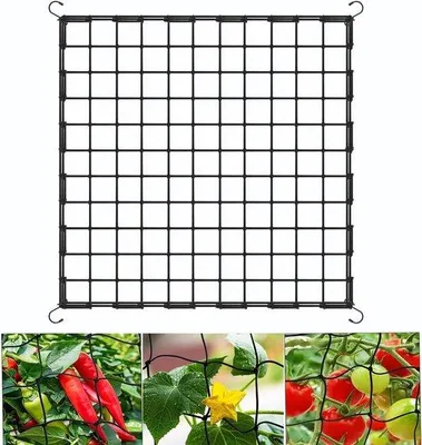 Image de Filet de protection pour plantes de 120 x 120 cm avec cordelette élastique et 4 crochets