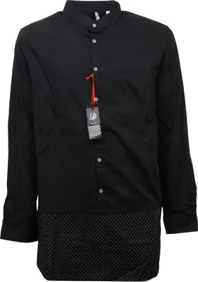 Produktbild von C2920 LOFT1 schwarzes Langarmhemd Herren
