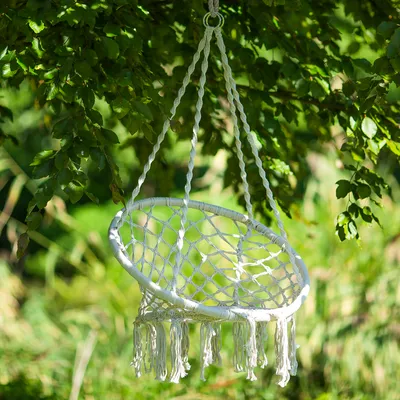 Produktbild von Hängesessel Hängesitz Hängestuhl Hängeschaukel Hängekorb Hängematte Boho Swing