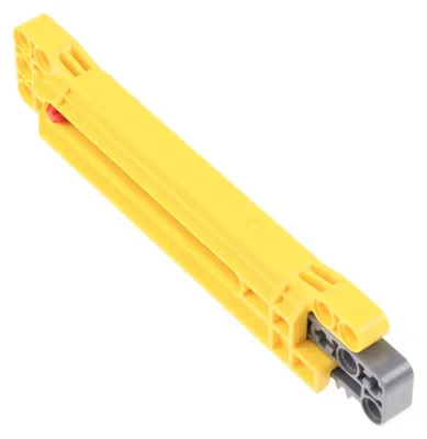 Produktbild von 1x Lego Technic Kran Arm 1x14x2 gelb Zahnstange neu-dunkel grau 18942 18940