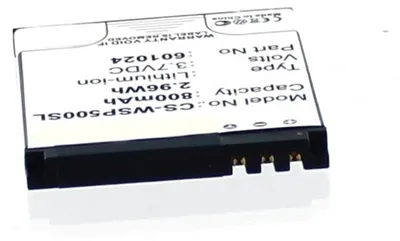 Produktbild von Akku für Swissvoice 601024 Li-Ion 3,7 Volt 800 mAh schwarz.