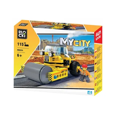 Produktbild von BLOCKI Straßenwalze KB0224 Klemmbaustein Set
