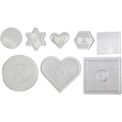 Produktbild von Creativ Company Grundplatte, Größe 7-15 cm, mittel, klar, 8 Stück 1 Box
