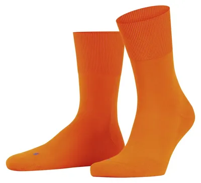 Productafbeelding van FALKE Uni sokken, model Run U, van katoen en functioneel materiaal, effen kleur, 1 paar, oranje
