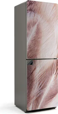 Produktbild von Zarte Federn Nahaufnahme – Magnetische Kühlschrank Abdeckung – Dekorfolie magnetisch Küche – Kühlschrank Magnet Deko – selbstklebende Magnettafel – Magnetfolie für Kühlschranktür – 60x190 cm