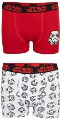 Produktbild von Star Wars Boxershorts für Kinder, aus Baumwolle, 2 Stück, Größe 110-116