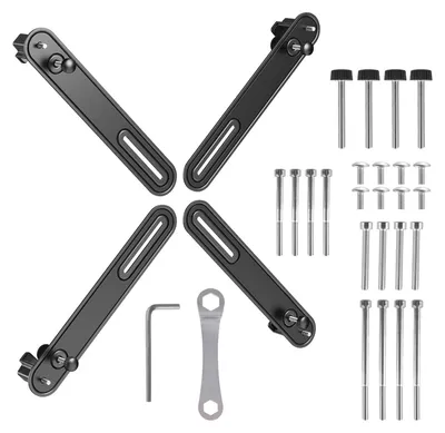 Produktbild von Adapter für Monitore ohne VESA-Befestigungslöcher, schwarz, für Bildschirme von 17" bis 32", maximale Belastung: 10 kg