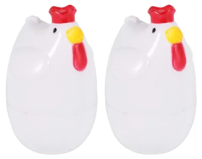 2 Küken-Eierkocher für Mikrowelle, Dampfgarer, Küchenhelfer