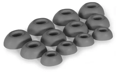 Immagine prodotto di 12 x Gommini Auricolari in Silicone Ricambio per Bose QuietComfort II & Ultra Auricolari Cuffie in Grigio