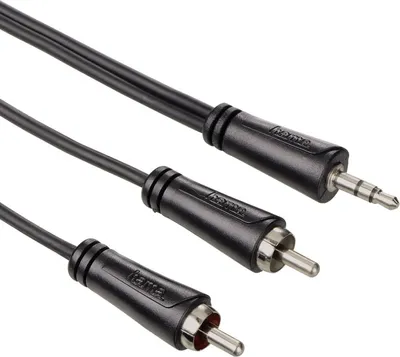 Produktbild von Hama Audio Kabel 3,5mm Klinken-Stecker 2 Cinch-Stecker Stereo 1,5 m