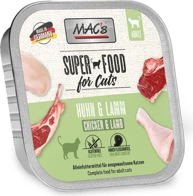 Produktbild von MAC's CAT - Schale 16x100g | Huhn & Lamm