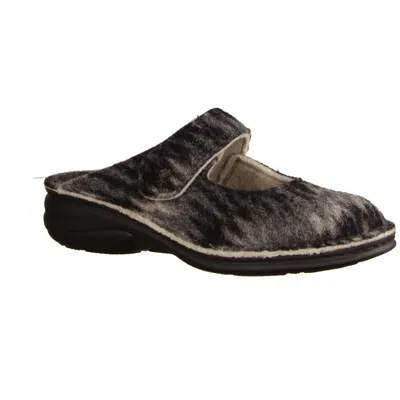 Zdjęcie produktu dla Finn Comfort Glarus kapcie damskie szare filcowa wyjmowana wkładka NOWOŚĆ - dom - kapcie damskie, szare