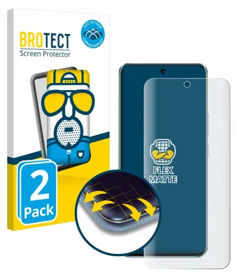 Produktbild von 2x BROTECT Fullscreen Schutzfolie für Honor 90 Displayschutz Folie Fullcover Matt Entspiegelungsfolie