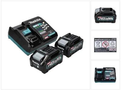 Image de Makita Akku Power Source Kit 2 x 4.0 Ah, XGT 40 V max 40 V max - Li-ionen - 4.0 Ah - 2 Akkus