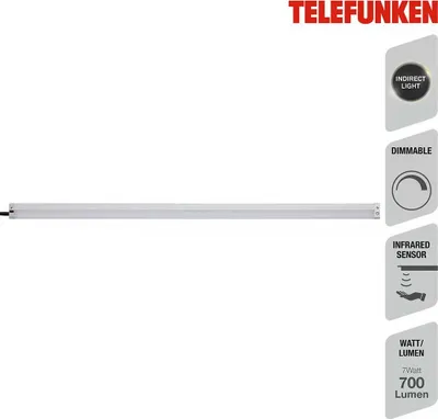 Immagine prodotto di Telefunken Sensore lampada da incasso, 80 cm, 11 W, 1050 lm, argento