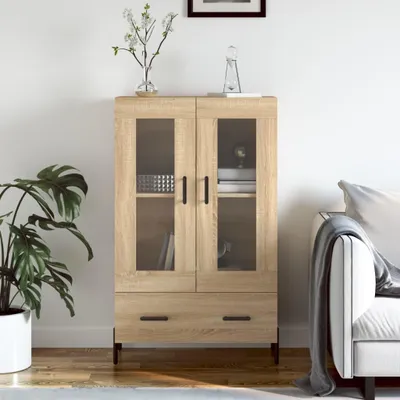 Image de vidaXL Highboard chêne Sonoma 69,5x31x115 cm Matériau dérivé du bois