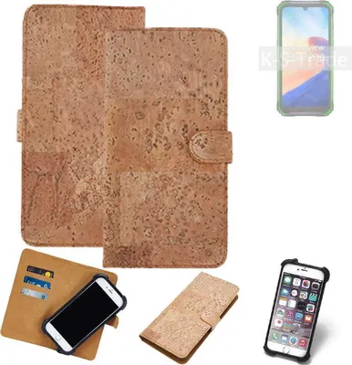 Produktbild von K-S-Trade Hülle kompatibel mit Blackview BV7200  Kork Handyhülle Cover  Schutzhülle TPU Case Bumper in Hellbraun, (1x)