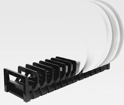 Produktbild von Kleines, multifunktionales Abtropfgestell, Wasserablauf-Abtropfgestell, Geschirrabtropfgestell für die Küchenspüle (schwarz)