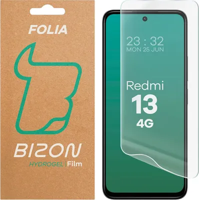 Produktbild von Hydrogel Folie für den Bildschirm für Xiaomi Redmi 13 4G, Bizon Glass Hydrogel Front, 1 Stück