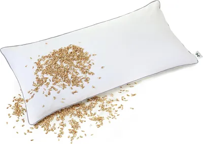 Produktbild von Orthopädisches Nackenkissen mit Dinkelspelzfüllung, 40 x 80 cm, für Seitenschläfer