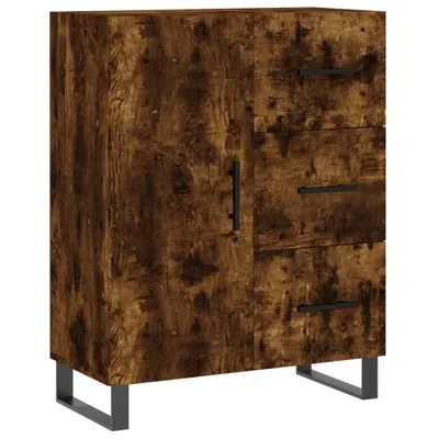 Image de Buffet chêne fumé 69,5x34x90 cm bois d'ingénierie