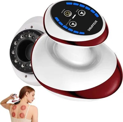 Productafbeelding van Lymphatic Drainer, Cellulite Massager, 4-in-1 Massager met Vacuümtherapie en Gua Sha - Huidverstrakking en Bloedcirculatie, 10 Magnetisc
