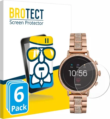 Produktbild von 6x BROTECT Schutzglas für Fossil Q Venture HR (4.Gen) Schutzfolie Panzer Folie Glas Display Schutz klar