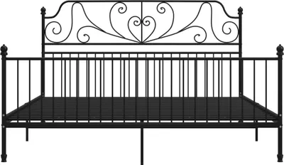Obrázek produktu pro vidaXL Postelový rošt Black Metal 180x200 cm