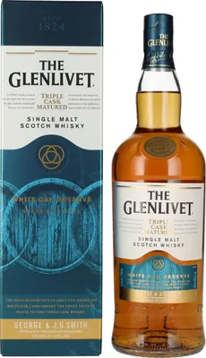 Produktbild von The Glenlivet WHITE OAK RESERVE Triple Cask Matured 40% Vol. 1l in Geschenkbox
