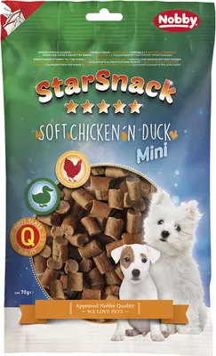 Obrázok produktu pre Nobby STARSNACK MINI Chicken`n Duck 70 g