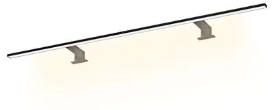 Image de kalb | 120 cm Luminaire miroir Spectraline LED IP44 Luminaire de salle de bain 18 W 230 V  blanc chaud Noir
