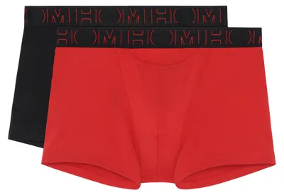 Produktbild von HOM 2er Pack Herren Boxer Pant Trunk Boxerline 2 Red / Black