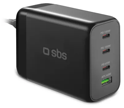 Zdjęcie produktu dla SBS TECHGSTUSB3C200W, Wewnętrzna, Prąd przemienny, Czarny