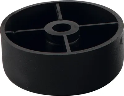 Produktbild von Möbelgleiter (Möbelfüße) ø 50 mm Höhe 20 mm Polsterfüße Kunststoff schwarz