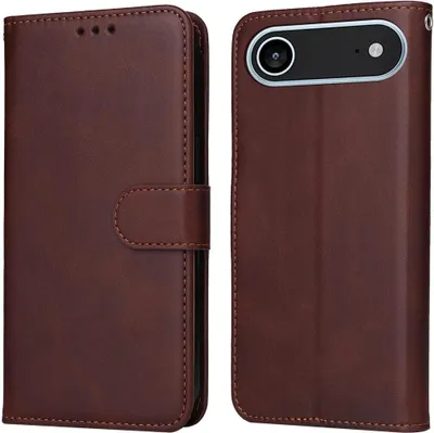 Produktbild von Mobigear Wallet iPhone Air Hülle Klapphülle Geldbörse - Braun