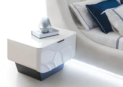 Immagine prodotto di Set da camera da letto: comodino, letto, armadio, bianco, stile moderno, nuovo