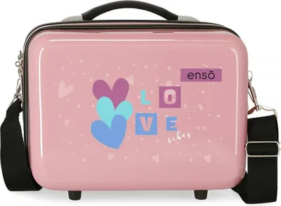Immagine prodotto di ENSO Love Vibes, Astuccio da viaggio in ABS per cosmetici, 21x29x15cm, 9L, 9453921