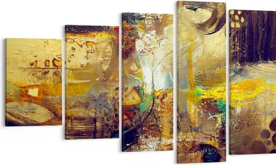 Produktbild von Bild auf Leinwand - Leinwandbild - Abstraktion modern - 100x60cm - Wand Bild - Wanddeko - Leinwanddruck - Bilder - Kunstdruck - Wanddekoration - Leinwand bilder - Wandkunst - EG100x60-3483